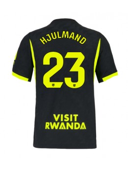 Moški Nogometna dresi replika Atletico Madrid Morten Hjulmand #23 Gostujoči 2026-27 Kratek rokav Moški Nogometna dresi replika Atletico Madrid Morten Hjulmand #23 Gostujoči 2026-27 Kratek rokav